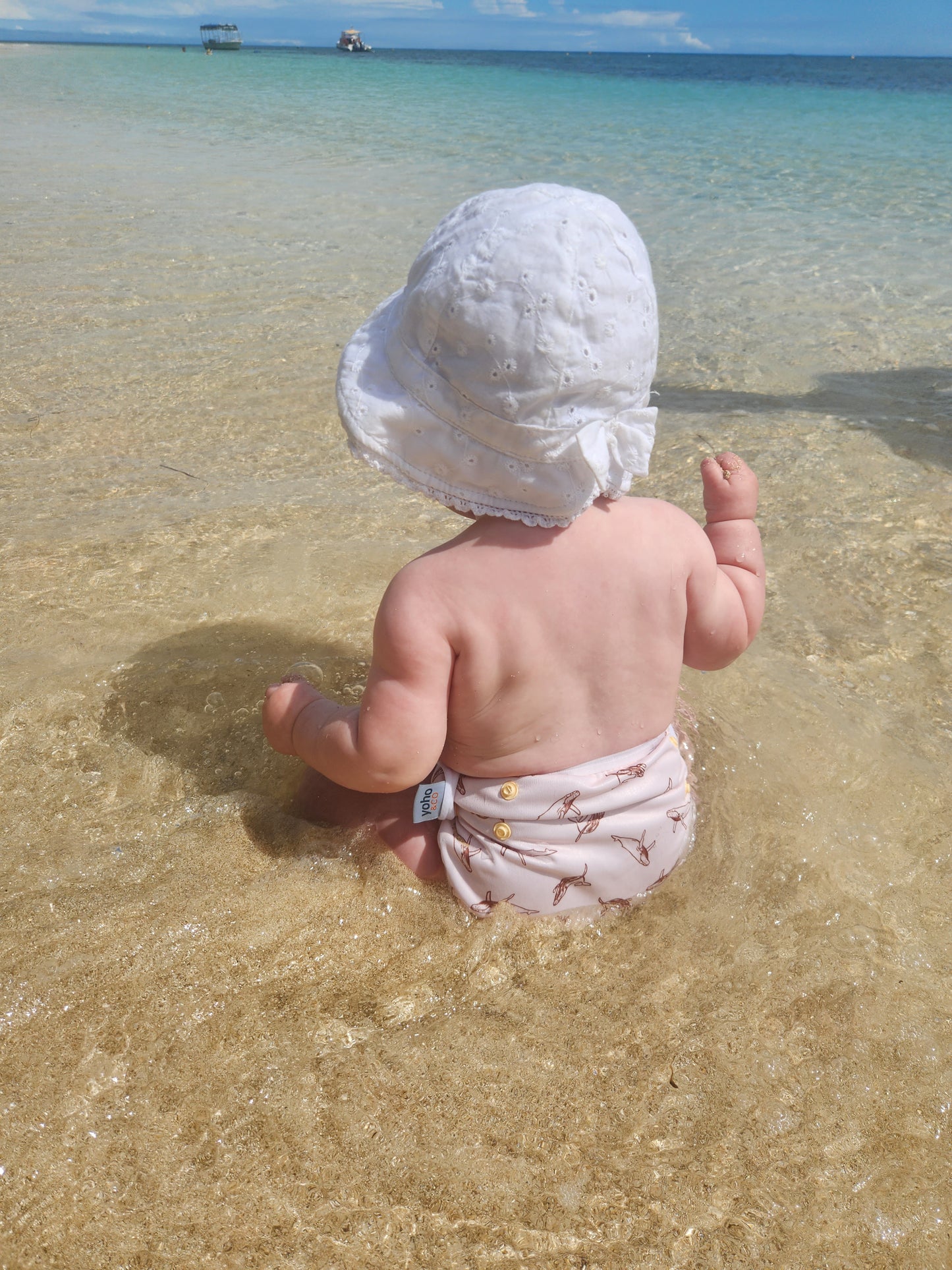 Reusable Swim Nappy On Baby