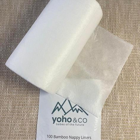 Yoho Baby & co. Reusable Cloth Bamboo Nappy Liners NZ. Super soft - 100% Biodegradable